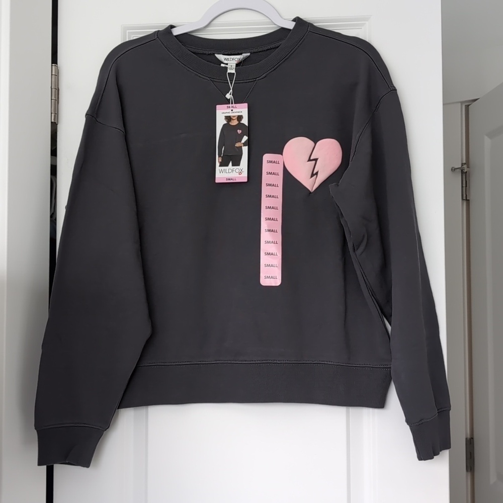 NWT Wildfox Printed Pullover - Picture 4 of 7